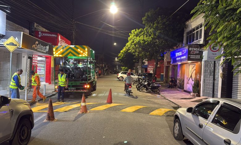 Prefeitura inicia trabalho de recuperação de sinalização viária na zona leste da Rainha da Borborema