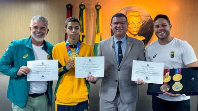 Vereador Dinho Papa-Léguas presta homenagem a atletas campinenses que se destacam no paradesporto e na Seleção Brasileira de Futebol de Cegos.