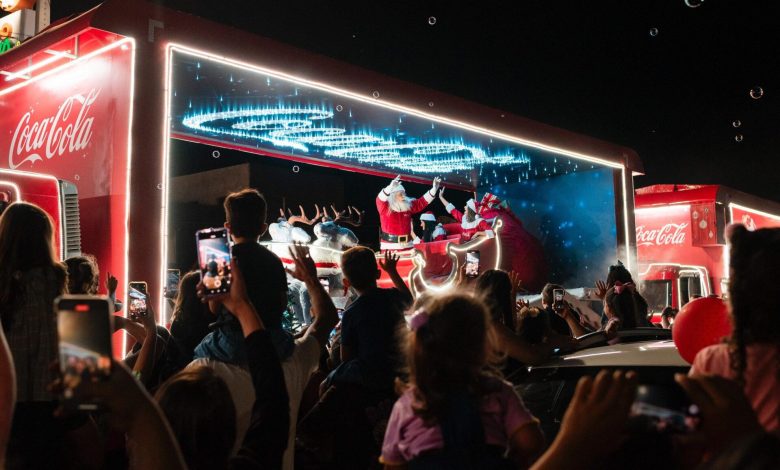 Magia: Caravana de Natal da Coca-Cola passa por Campina Grande nesta segunda-feira (24); confira a rota