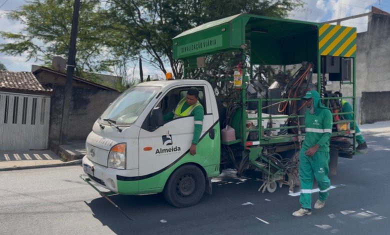 STTP inicia implantação da sinalização horizontal da Avenida Plínio Lemos